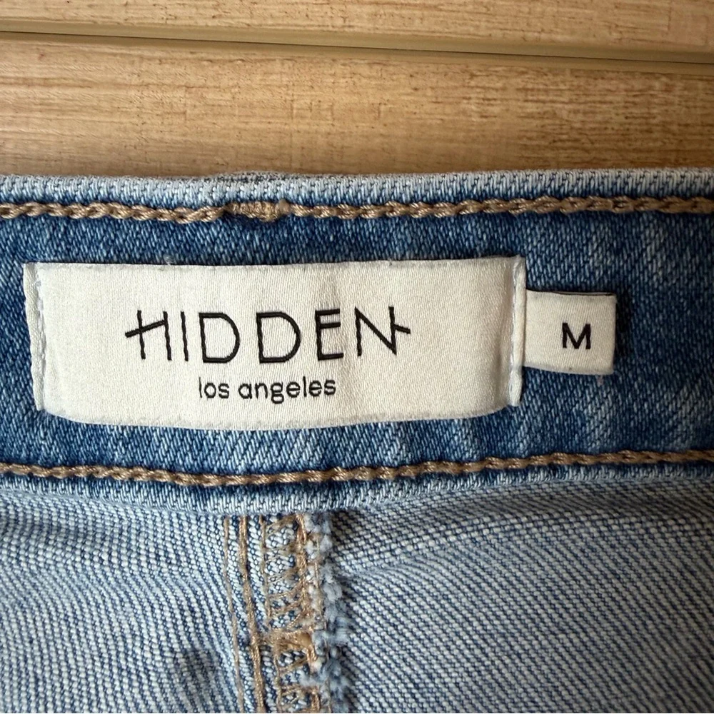 Hidden Los Angeles Womens Jean Mini Skirt Size Medium - Picture 3 of 5